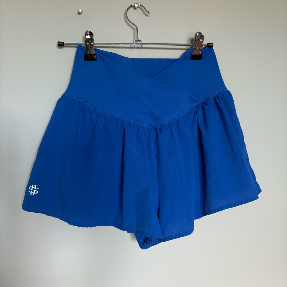 Simply Southern Blue Skorts with Flared Design